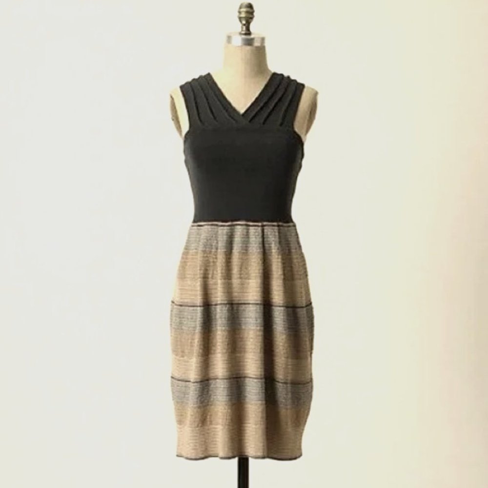 Knitted & Knotted Shimmer Stripes Sleeveless Sweater Dress Anthropologie